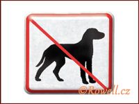 NZ 'Zákaz psů' /stříbrná