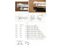 54007 zásuv.pojezd 450 mm bílý 62