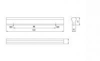 62053 - IKEA úchytka 96mm AL