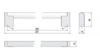 62453 - PALANA úchytka 160mm nerez