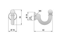 62735 - IDEA věšák chrom lesklý