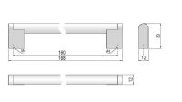 63791 - PALANA úchytka 160mm nerez 62