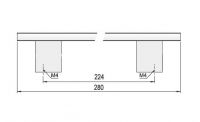 63915 - TALBA úchytka 224mm AL 62